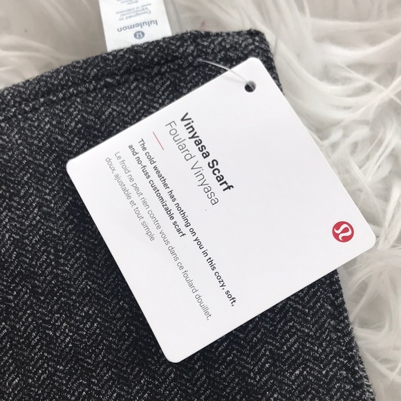 NEW • Lululemon • Vinyasa Scarf Herringbone Black - Picture 6 of 7